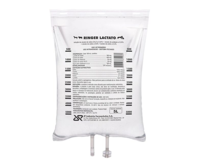 Solución de lactato Ringer de sistema cerrado – 5 litros